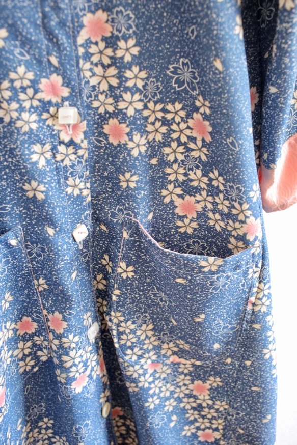 Sakurabuki和Blue Maxi Length Spring Long Jacket（編號408） 第6張的照片