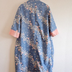 Sakurabuki和Blue Maxi Length Spring Long Jacket（編號408） 第8張的照片