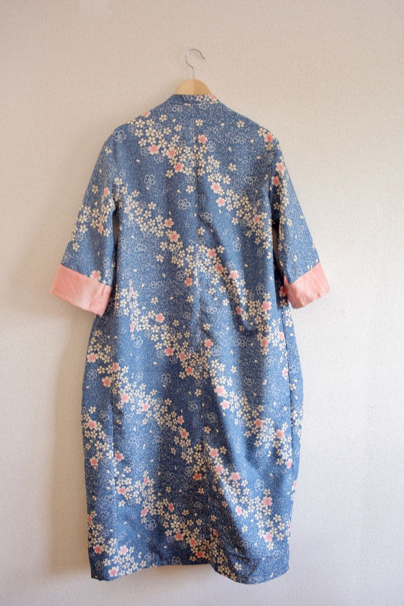 Sakurabuki和Blue Maxi Length Spring Long Jacket（編號408） 第8張的照片