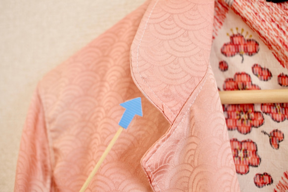 桜ピンク色のOversize 春ジャケット(no.410) 7枚目の画像