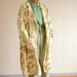 Nadeshiko圖案和服的春季長外套（編號432） 第1張的照片
