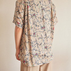 最終銷售!!!男士收斂絲和服Aloha襯衫（編號459） 第10張的照片