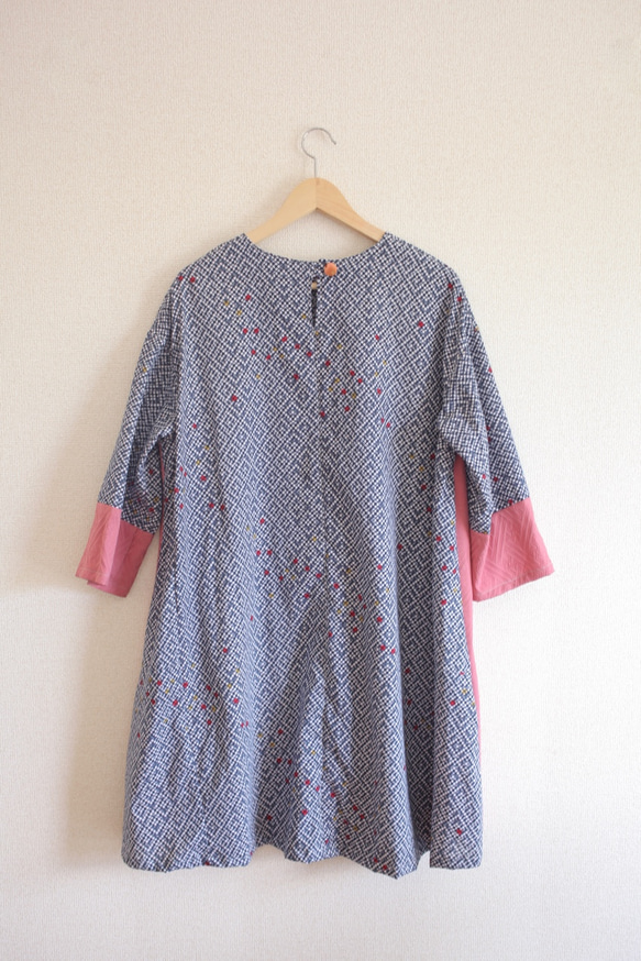 ゆったりSize Cotton&シルク着物のLongワンピース(no.476) 6枚目の画像