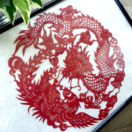 中国切り絵(剪紙)「龍」(額なし) 切り絵 sheepstyle 通販 中国切り絵(剪紙)「龍」(額なし) 切り絵 sheepstyle 通販
