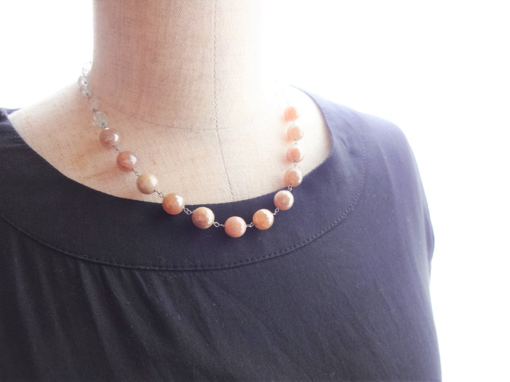 ブラウンムーンストーンネックレスⅡ 4,346円