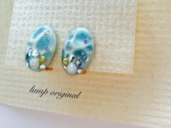 〜水面アート〜earring＊ 2枚目の画像