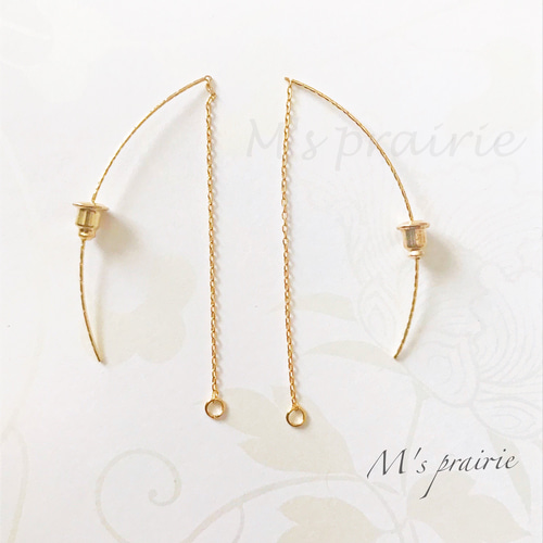 2カラー】アメリカンピアス キャッチセット ゴールド＆シルバー