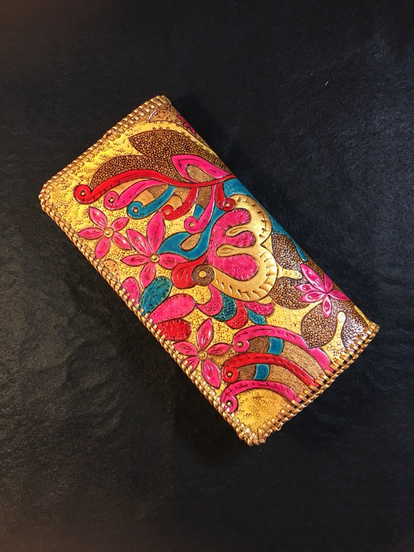 リニューアル❣️本革長財布/レザークラフト