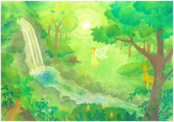 ファインアートプリント「in the forest」（額装なし） 1枚目の画像