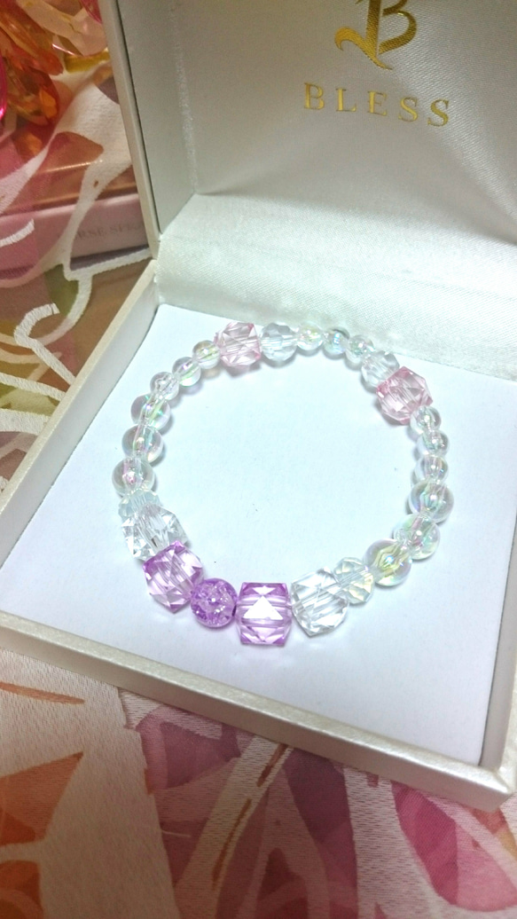 New Jewel Bracelet ☆ Hawaiian pink 1枚目の画像