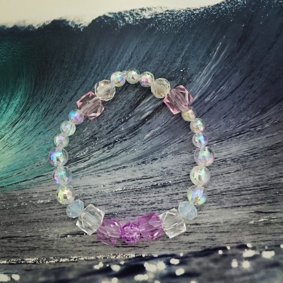 New Jewel Bracelet ☆ Hawaiian pink 2枚目の画像