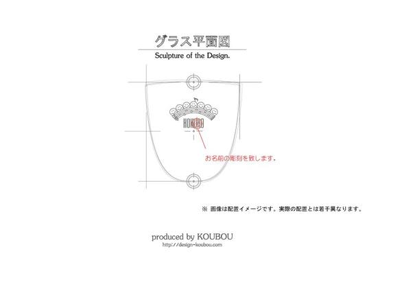 音符なニコちゃんの名入れグラス 4枚目の画像