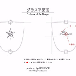 一ツ星の名入れグラス 3枚目の画像