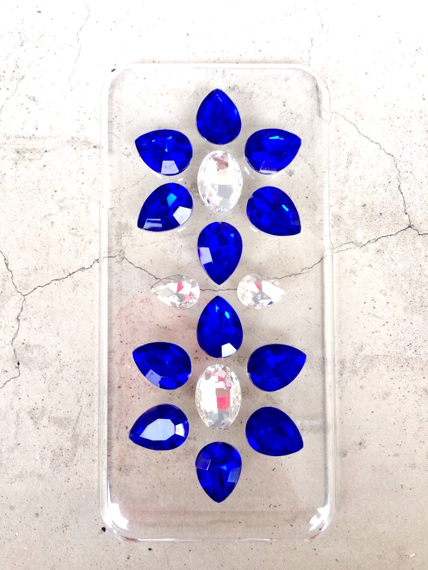 【オーダーメイド可‼️】ガラスストーンiphoneカバー。