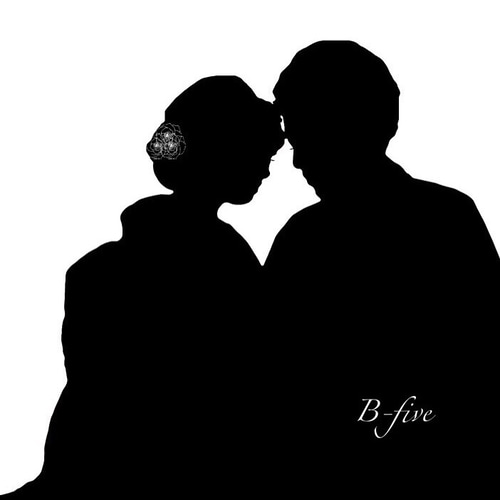 シルエットアート】写真から2人の姿をシルエットに その他オーダー