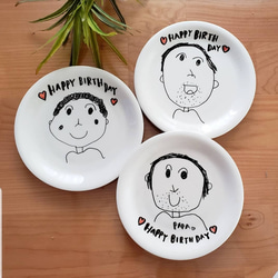 皿に書いた絵です お子様の書いた絵をお皿に♪ 大皿 lunlum 通販 2780171｜Creema(クリーマ)