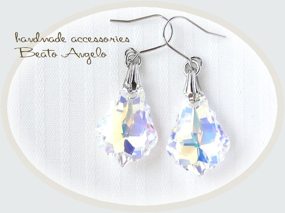 SWAROVSKI - SWAROVSKI スワロフスキー ピアス 六角形の通販 by