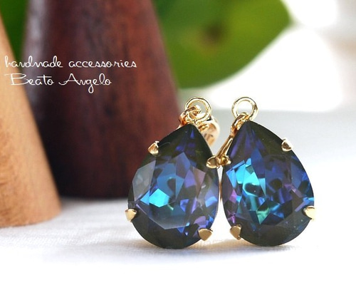 SWAROVSKI - /極上品/スワロフスキー ブラック ビーズアクセ