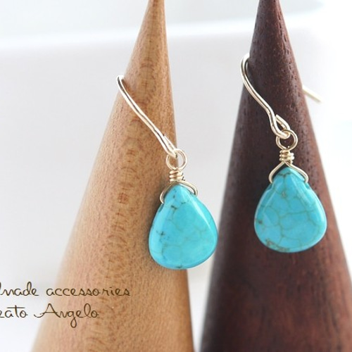 No.1580-B 再販 琉球ガラス☆鉱石型☆レジンピアス・イヤリング  