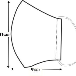 子供用　立体マスク　◇テディベア柄〈完成品〉 4枚目の画像