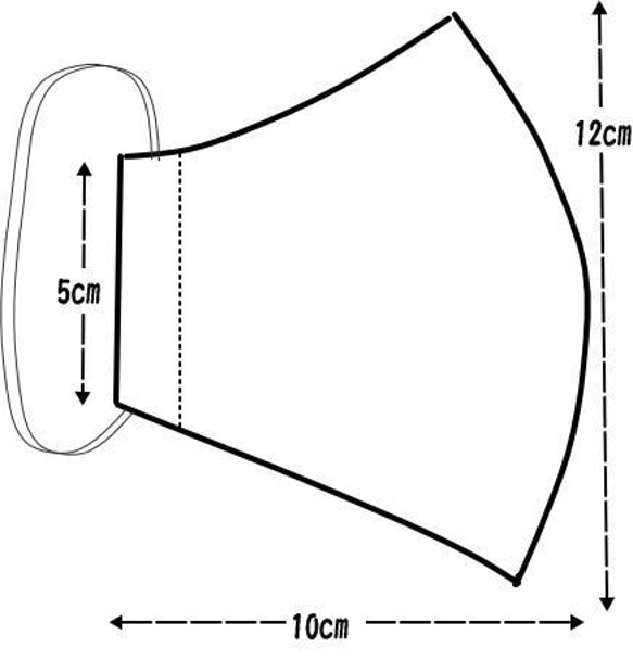 立体マスク　大人用 ◇ホーミーコレクション　ちょうちょ　〈完成品〉涼感ガーゼ使用　夏マスク 3枚目の画像