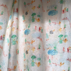 雨の日の子ども（textile） 3枚目の画像