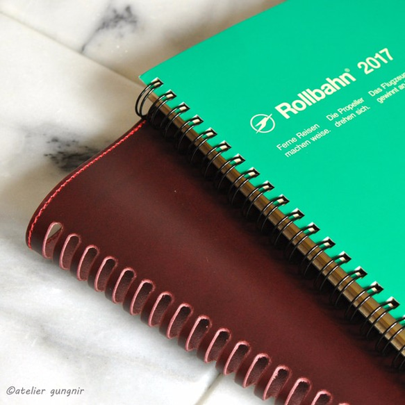 Rollbahn（ロルバーン）リング手帳カバーAa　A5サイズ　No.5　ブッテーロ ロルバーン ≪質問 オーダーの相談をする≫にて承っております