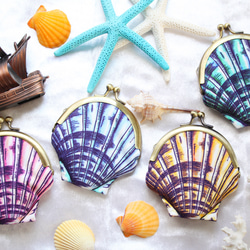 海辺の忘れ物＊貝殻がま口ポーチ＊ シェル/海 がま口 Regalo ruri 通販