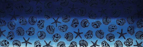 Gemme de mer -ゲーテブルー- 手ぬぐい 貝殻/シェル/海 3枚目の画像