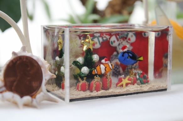 小型水族館聖誕節/水寶藏箱 第3張的照片