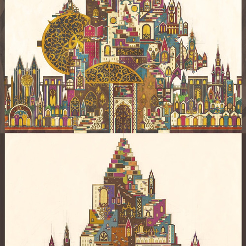 工作キット】 上級者向＊ 「調和の王国」 切り絵 cocoro 通販 5735086