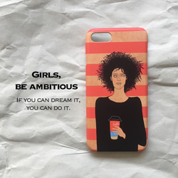 スマホケース 『girls, be ambitious!』 1枚目の画像