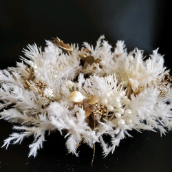 「Creema限定」ホワイトのミニX'masリース ～約20cm～ 6枚目の画像