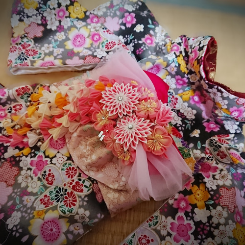 犬用お着物 引振袖（生地お持ち込み） ペット服・アクセサリー Grace