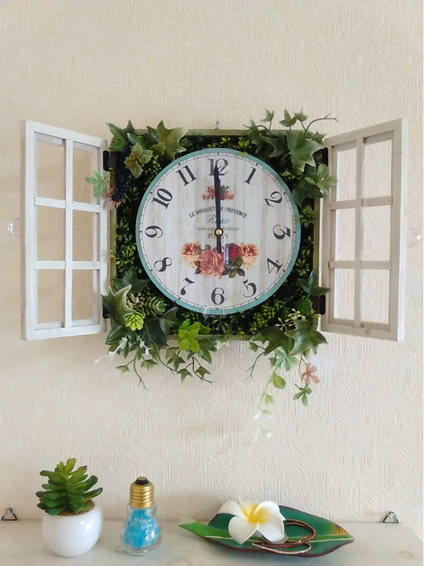 扉つきアンティーク・壁掛け時計＊ 掛け時計・置き時計 Momi 通販