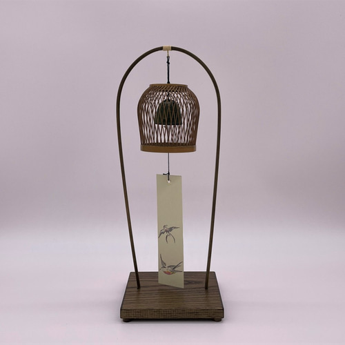 駿河竹細工 置き風鈴 竹で作った置き風鈴 釣鐘 南部風鈴 涼しげ