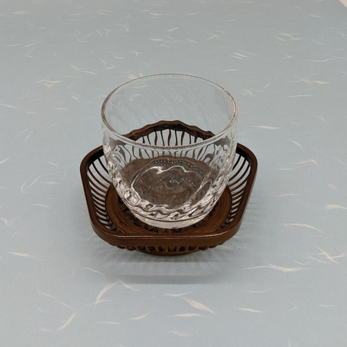 駿河竹細工 梅茶托 (五枚組) 竹で作った茶托 コースター