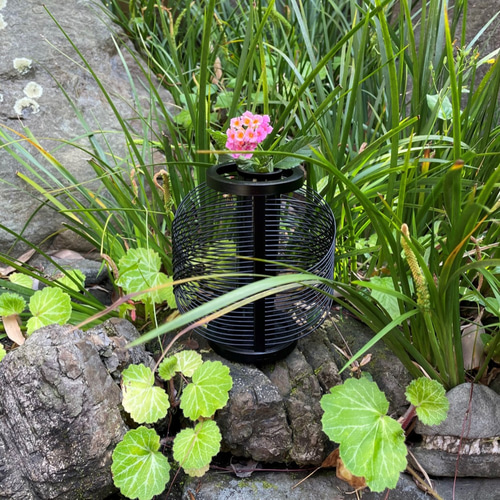 花入れ 黒竹自由垣セット/丸竹加工/フラワーベース/インテリア/花入れ/華道具/花器/竹/国産/日本製 竹かご通販【竹工房オンセ】