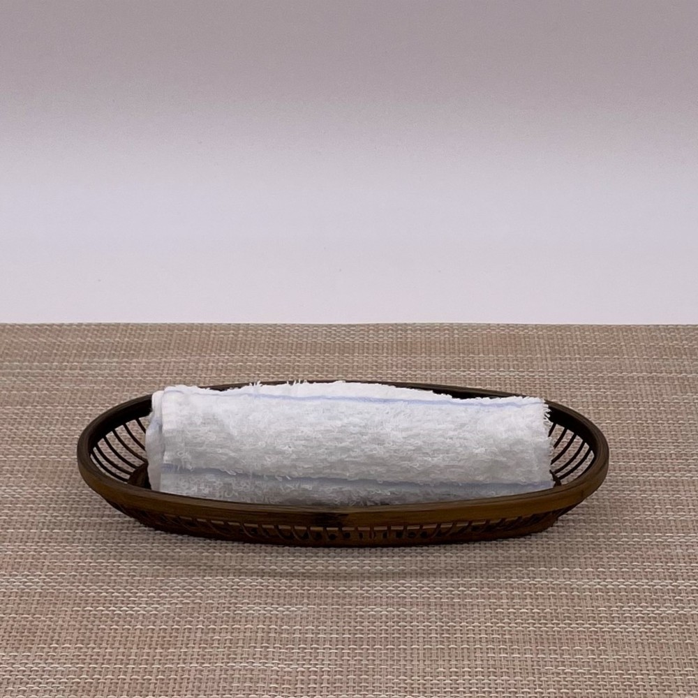 駿河竹細工 竹製品 おしぼり皿 竹で作ったおしぼり受け（5枚セット） おもてなし お茶会 お正月