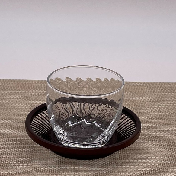 駿河竹細工 竹製品 朝顔茶托 茶托 コースター （5枚セット