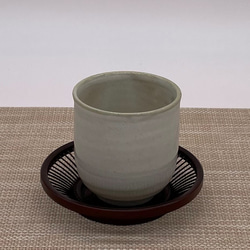 駿河竹細工 竹製品 朝顔茶托 茶托　コースター （5枚セット おもてなし お茶会 お正月 【送料無料(一部地域を除く)】 4枚目の画像