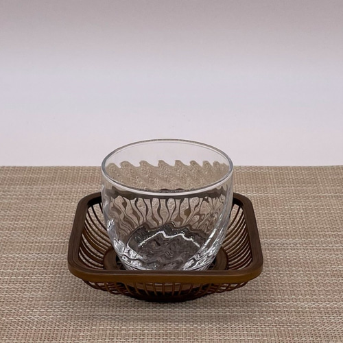 天然素材竹製編 春夏-秋用網目茶托5枚 コースター | 古美術 希