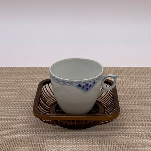 駿河竹細工 竹製品 角茶托 茶托 コースター （5枚セット