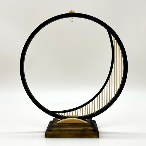 駿河竹細工 竹製品 三日月 ツートンカラー 涼しげインテリア 置き風鈴