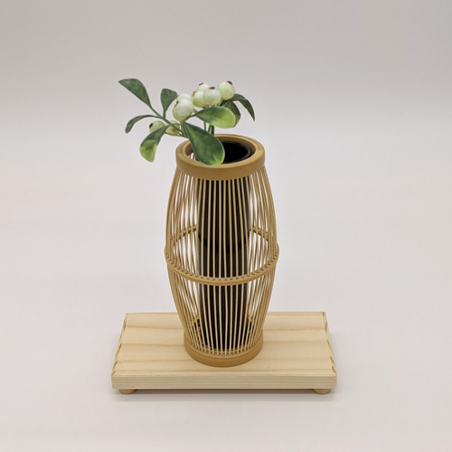 駿河竹細工 竹製品 お月見飾りセット 花器 一輪挿し インテリア 秋の