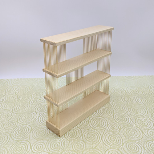 駿河竹細工 飾り台 飾り棚 おしゃれインテリア お人形 竹ひご 竹と木製