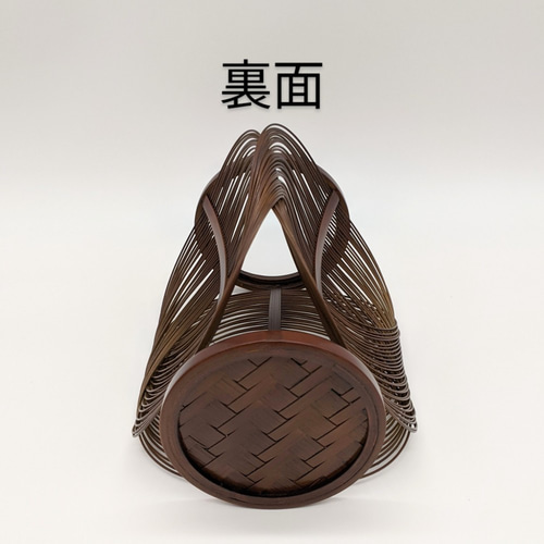 駿河竹細工 竹製品 花器 木の葉 フラワーベース おしゃれ