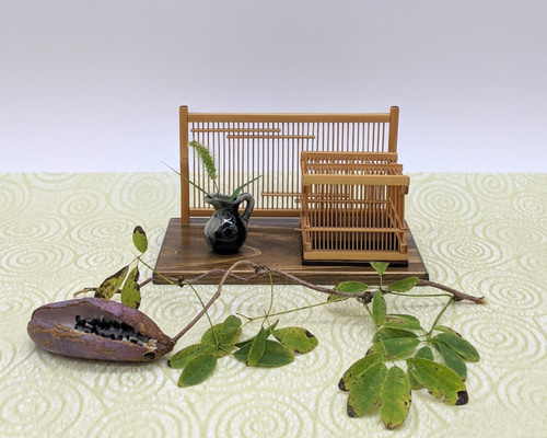 置物　珍木 古美術 黄楊木 虫 竹　　極細工 置物 珍木 古美術 黄楊木 虫 竹 極細工