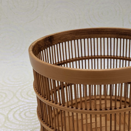 駿河竹細工 竹製品 小物入れ竹千代 裁縫道具入れ キャンディーあめ入れ