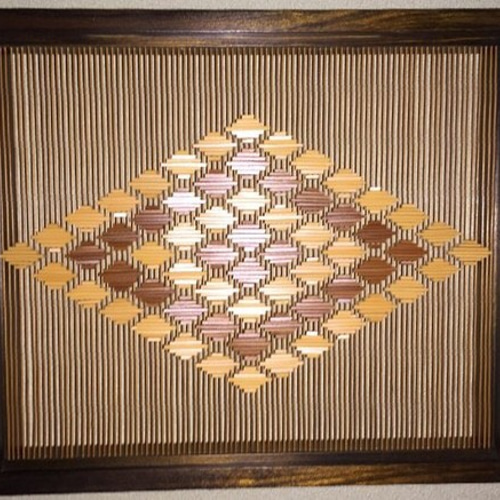 竹細工 駿河竹 竹で作った壁飾り 【送料無料(一部地域を除く